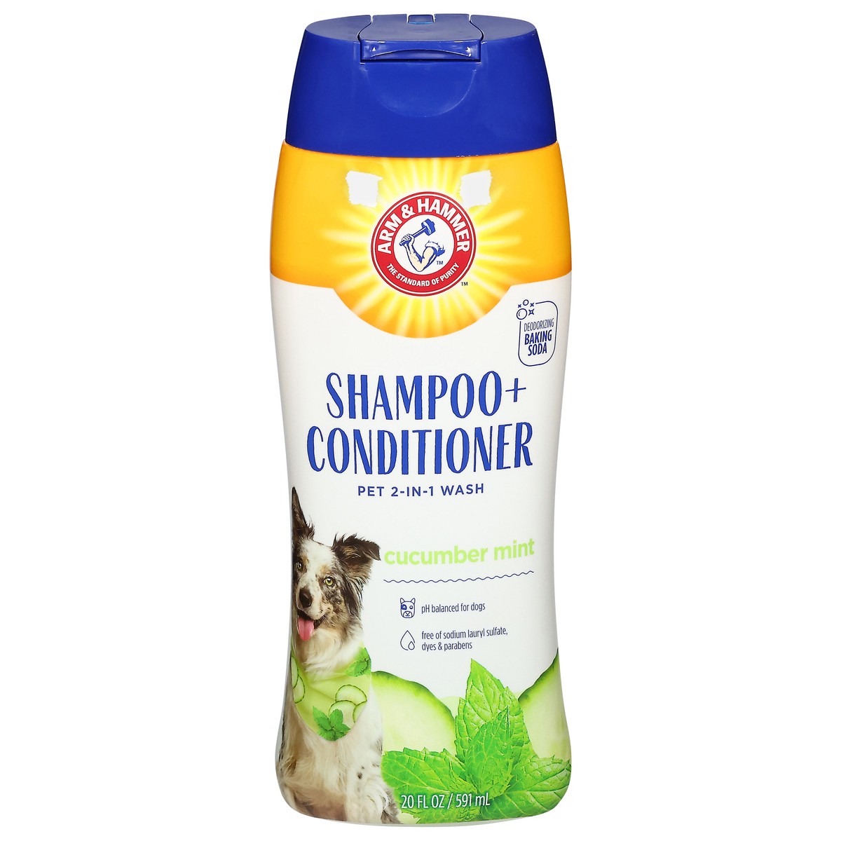 slide 1 of 12, ARM & HAMMER Pet 2-in-1 Wash Cucumber Mint Shampoo + Conditioner 20 fl oz, 20 oz