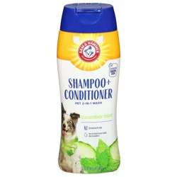 ARM & HAMMER Pet 2-in-1 Wash Cucumber Mint Shampoo + Conditioner 20 fl oz