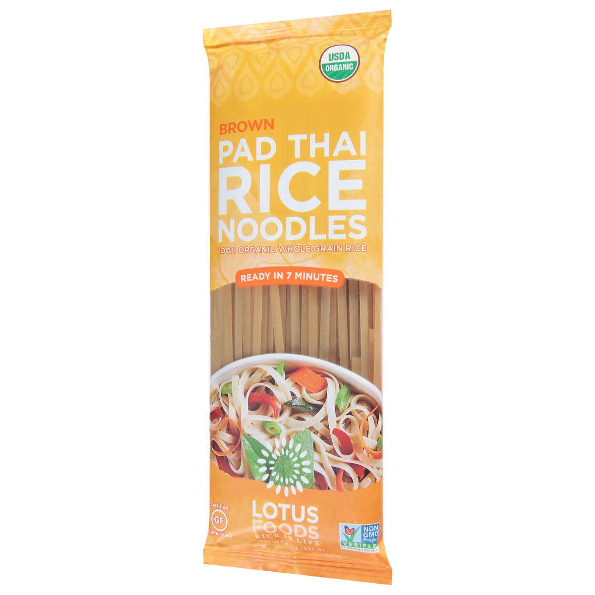 slide 3 of 9, Lotus Foods Brown Pad Thai Rice Noodles 8 oz, 8 oz