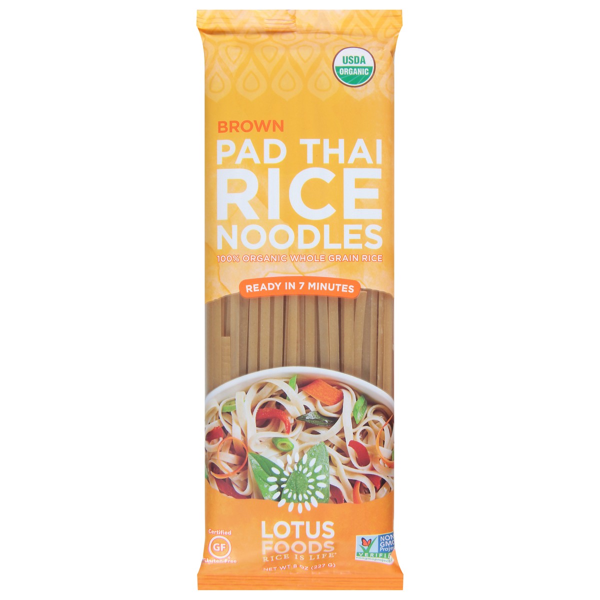 slide 1 of 9, Lotus Foods Brown Pad Thai Rice Noodles 8 oz, 8 oz