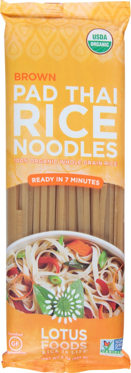 slide 6 of 9, Lotus Foods Brown Pad Thai Rice Noodles 8 oz, 8 oz
