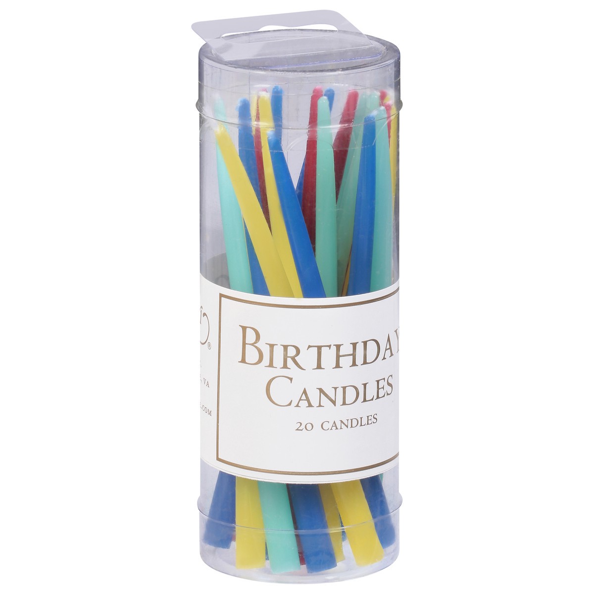 slide 9 of 9, Caspari Brights Birthday Candles 20 ea, 20 ct