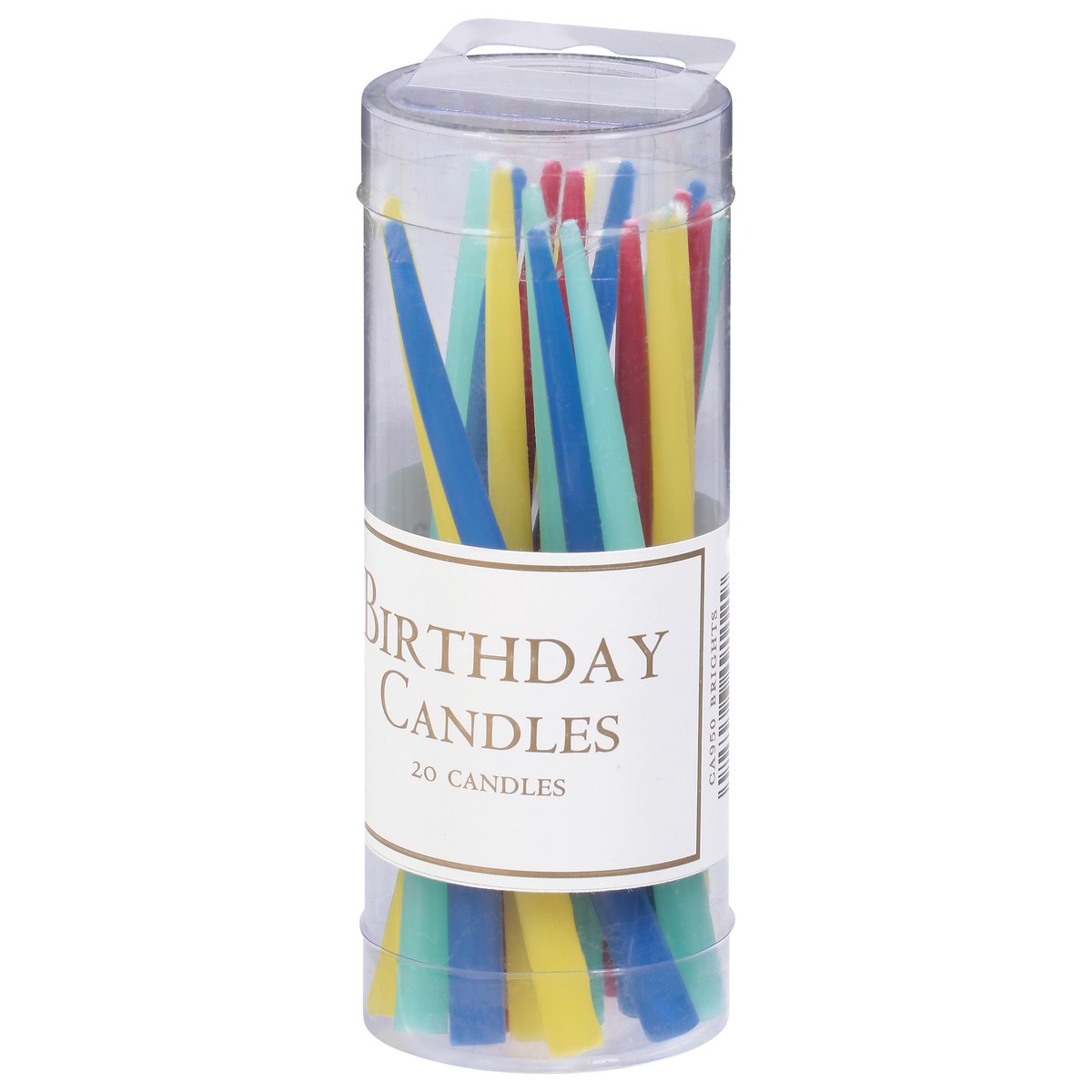 slide 5 of 9, Caspari Brights Birthday Candles 20 ea, 20 ct