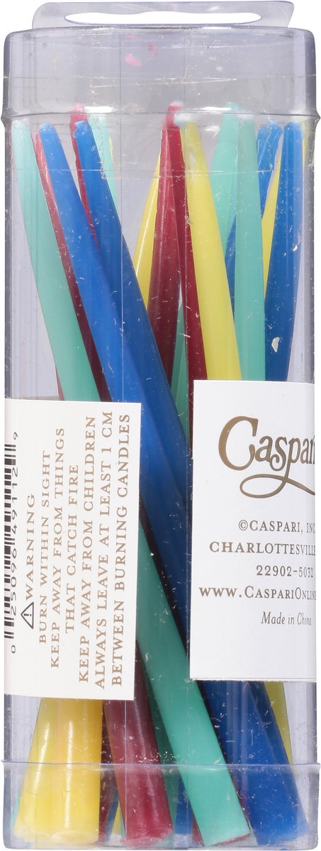 slide 7 of 9, Caspari Brights Birthday Candles 20 ea, 20 ct