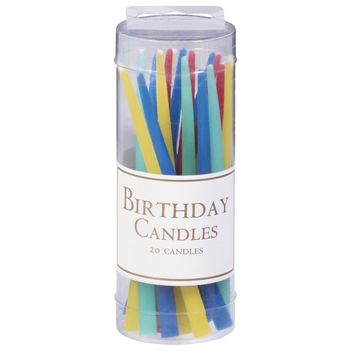 slide 3 of 9, Caspari Brights Birthday Candles 20 ea, 20 ct