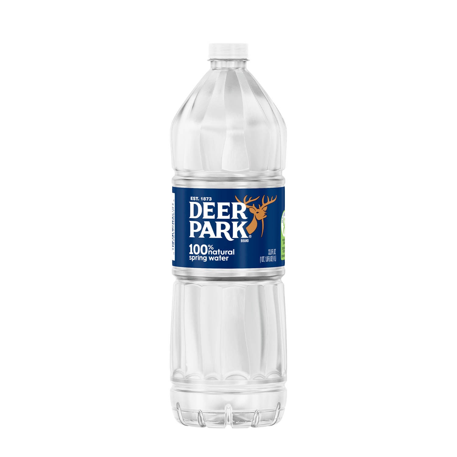 slide 1 of 4, DEER PARK Brand 100% Natural Spring Water, 33.8-ounce plastic bottle, 33.8 oz