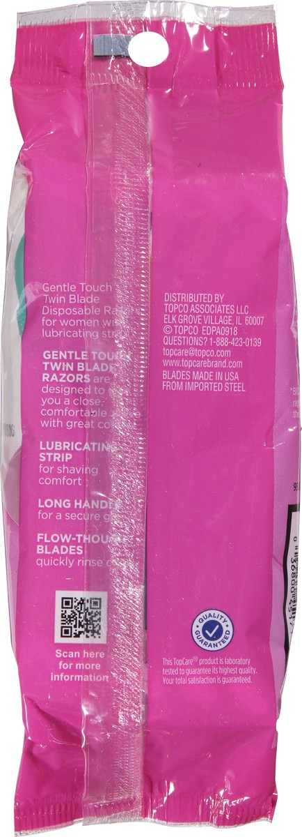 slide 7 of 14, TopCare Everyday Womens 4 Color Variety Pack Gentle Touch Razors 10 ea, 10 ct