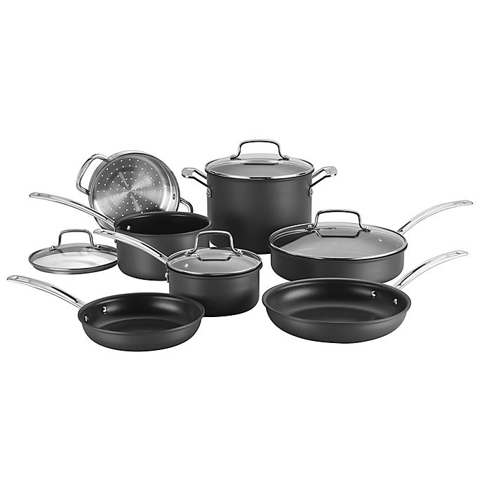 slide 1 of 2, Cuisinart Chef's Classic Pro Nonstick Hard-Anodized Cookware Set, 11 ct