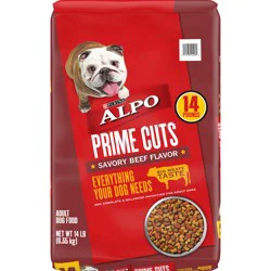 ALPO Purina ALPO Dry Dog Food, Prime Cuts Savory Beef Flavor - 14 lb. Bag