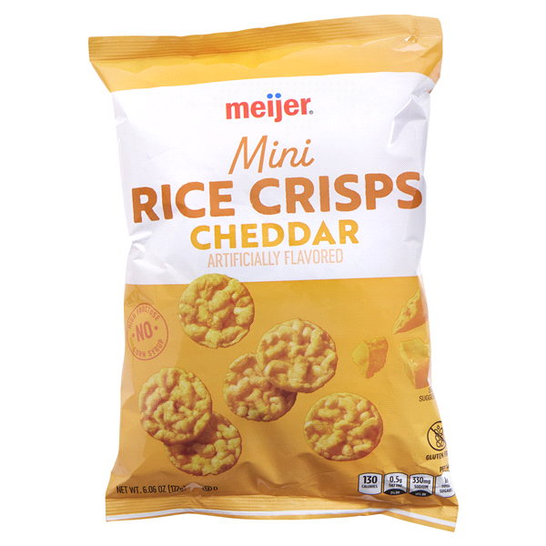 slide 8 of 21, Meijer Cheddar Rice Crisps, 6.06 oz