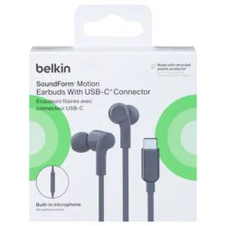 Belkin Sound Form Motion Earbuds with USB-C Connector 1 ea