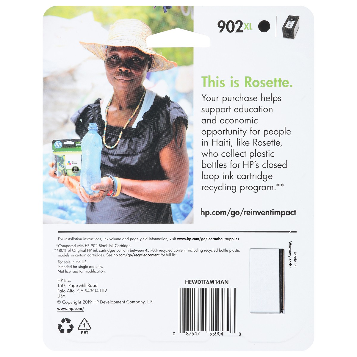 slide 3 of 13, HP 902XL Black Ink Cartridge 1 ea, 1 ct