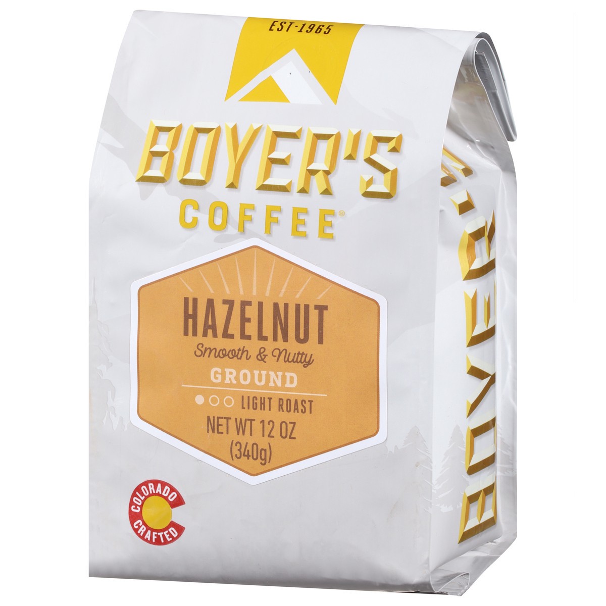 slide 9 of 9, Boyer's Light Roast Ground Hazelnut Coffee - 12 oz, 12 oz