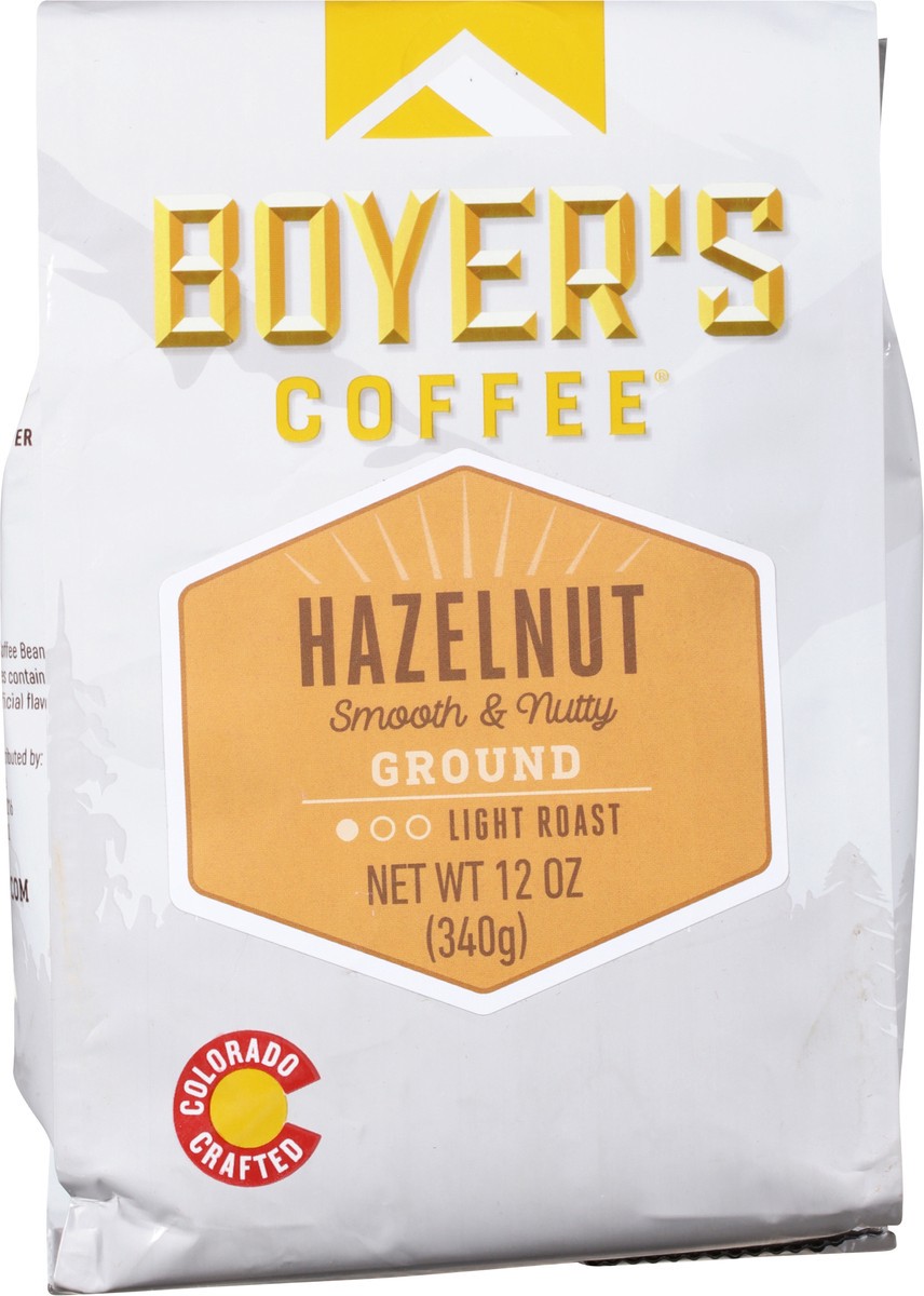 slide 7 of 9, Boyer's Light Roast Ground Hazelnut Coffee - 12 oz, 12 oz