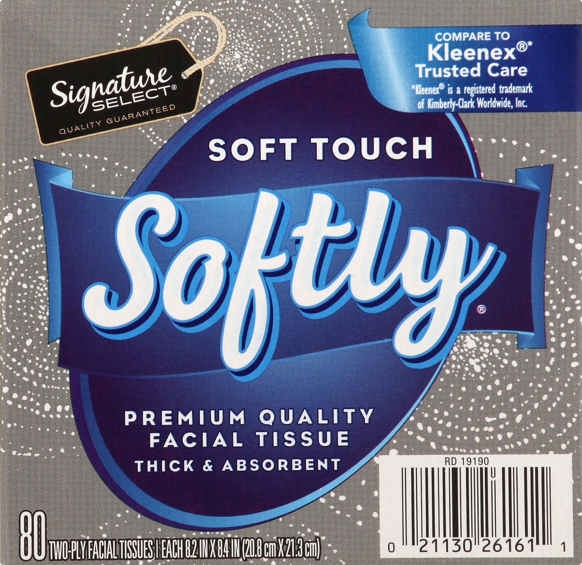 slide 5 of 7, Signature Select Facial Tissue 80 ea, 80 ct