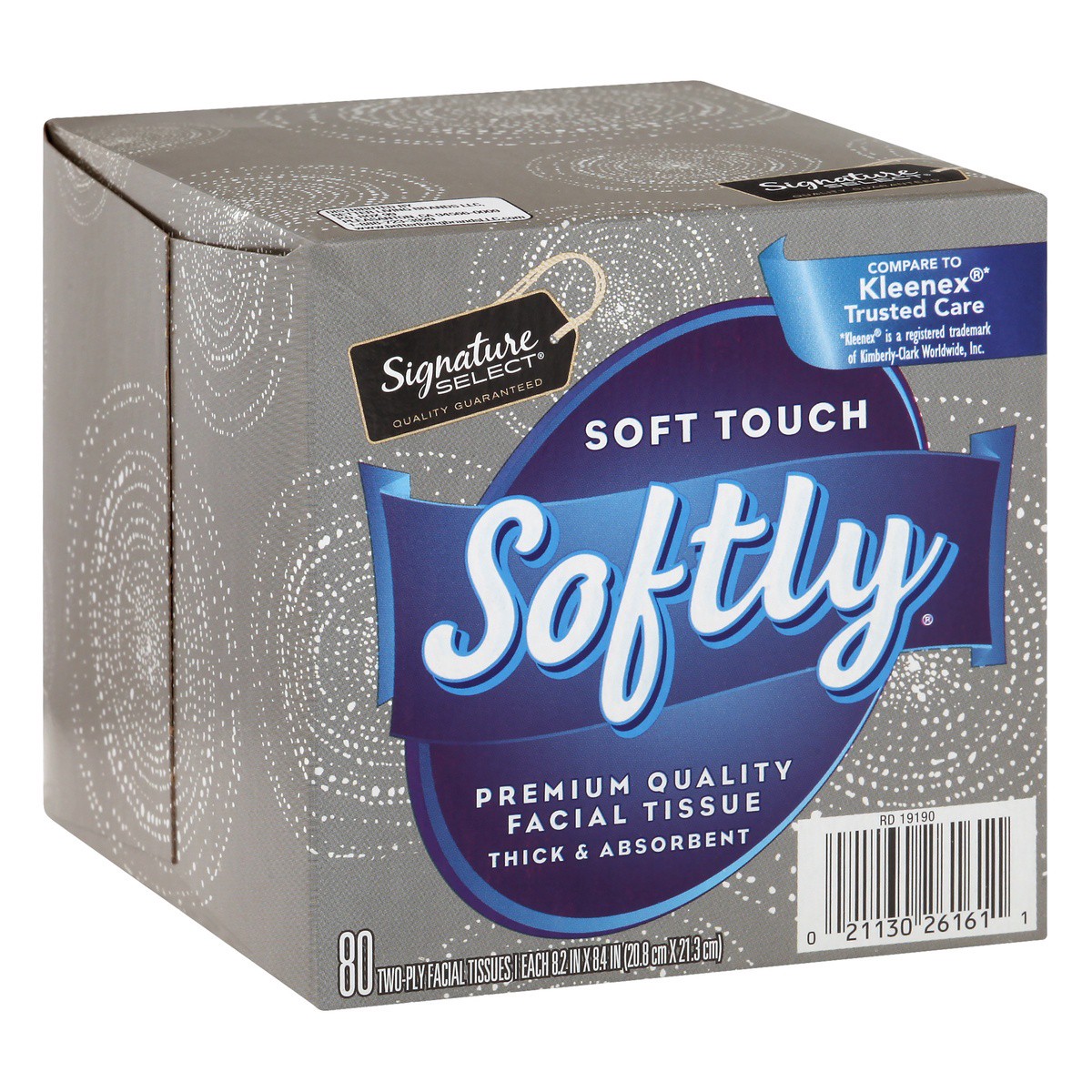 slide 1 of 7, Signature Select Facial Tissue 80 ea, 80 ct