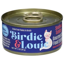 Birdie & Louie Gourmet Seafood Sunday Cat Food Entree 3 oz