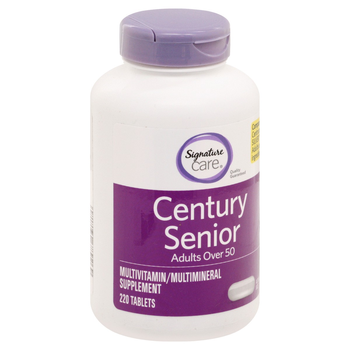 slide 2 of 9, Signature Care CENTURY Mature Adults Over 50 Dietary Supplement Tablet - 220 Count, 220 ct