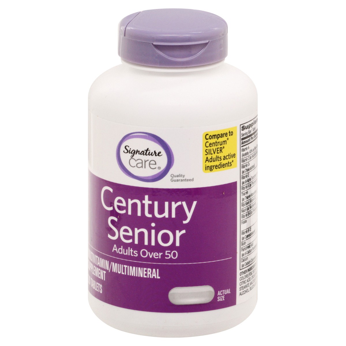 slide 3 of 9, Signature Care CENTURY Mature Adults Over 50 Dietary Supplement Tablet - 220 Count, 220 ct