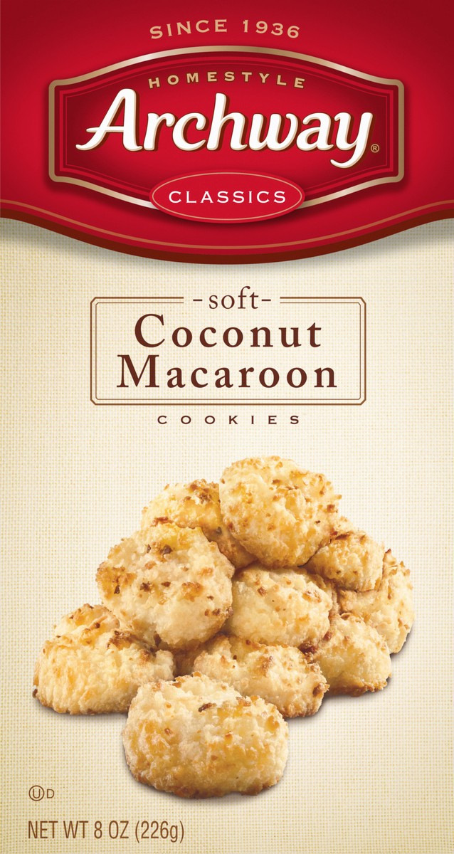 slide 9 of 9, Archway Cookies Cookies, Soft Coconut Macaroon, 8 Oz, 8 oz