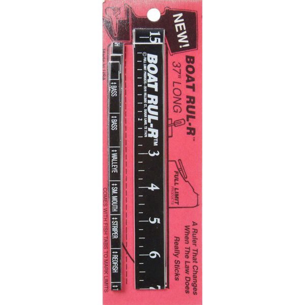 slide 1 of 1, Full Limit Black Tape Boat Ruler, 1 ct