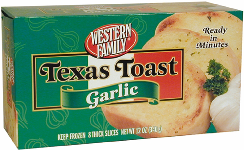 slide 1 of 1, Western Family Texas Toast Garlic, 12 oz