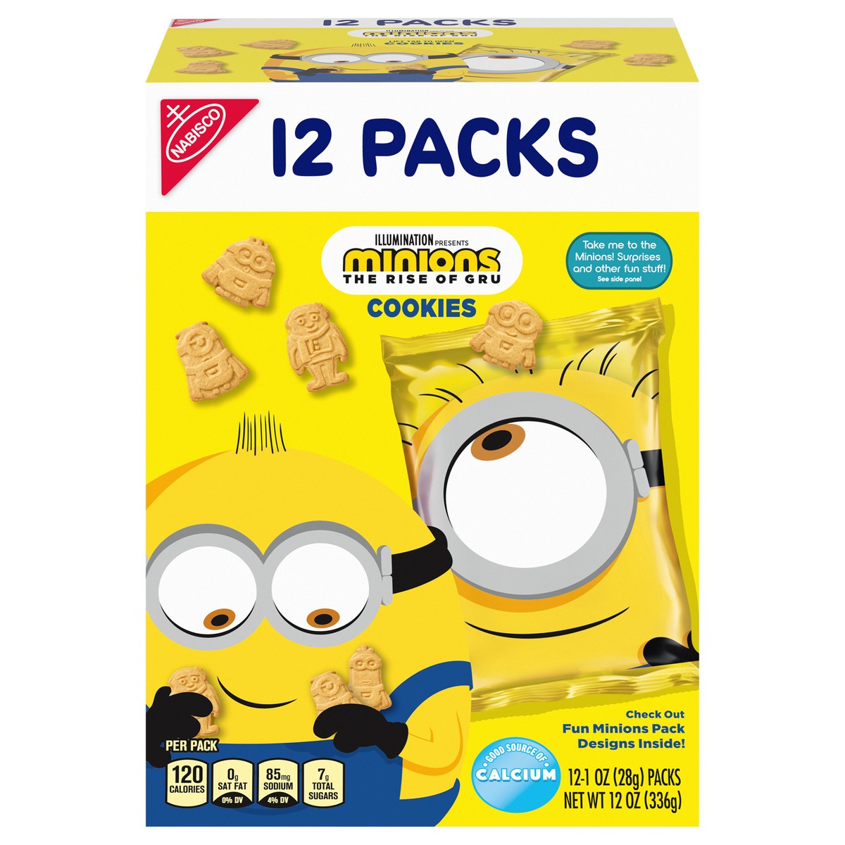 slide 3 of 14, Nabisco Minions Cookies 12-1 oz. Bags, 12 oz