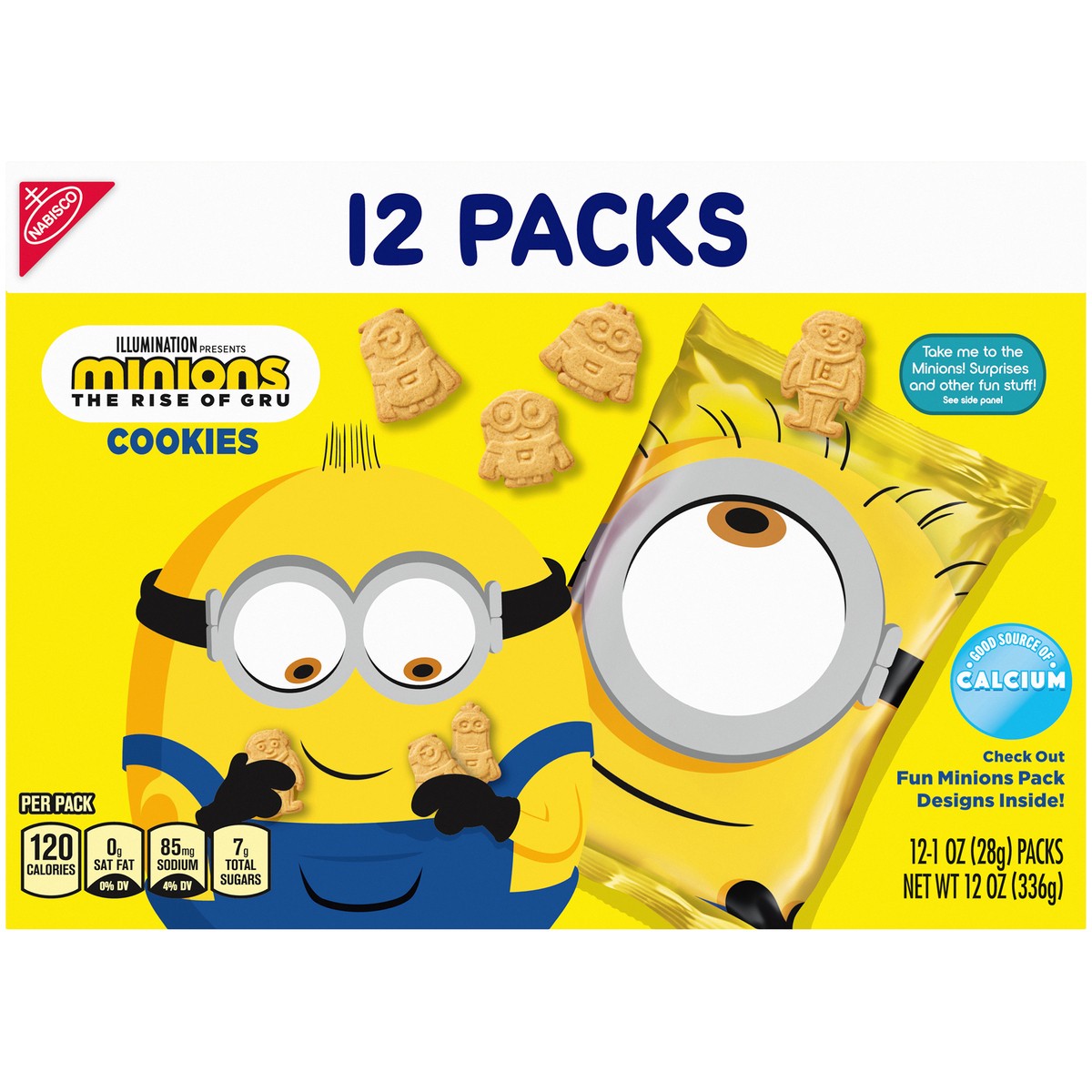 slide 6 of 14, Nabisco Minions Cookies 12-1 oz. Bags, 12 oz