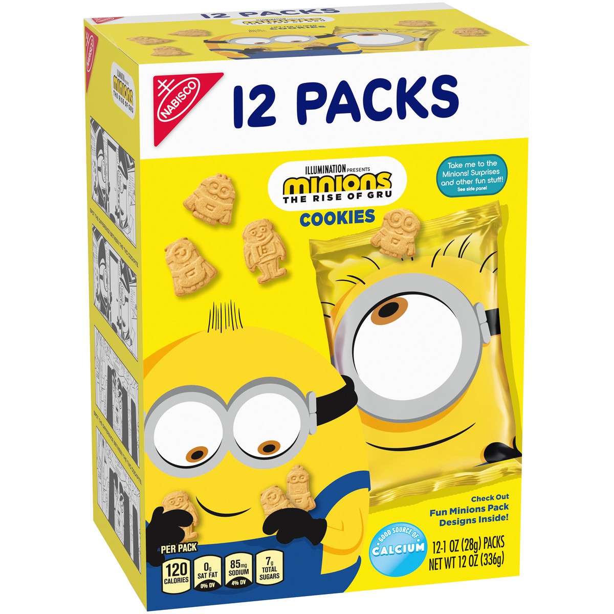 slide 8 of 14, Nabisco Minions Cookies 12-1 oz. Bags, 12 oz