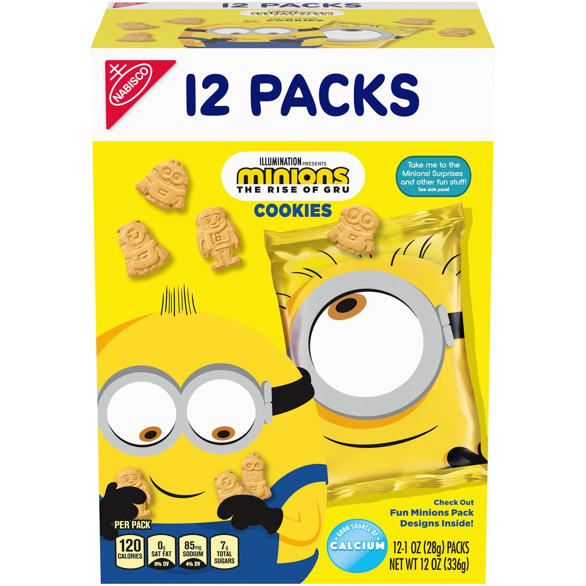 slide 11 of 14, Nabisco Minions Cookies 12-1 oz. Bags, 12 oz