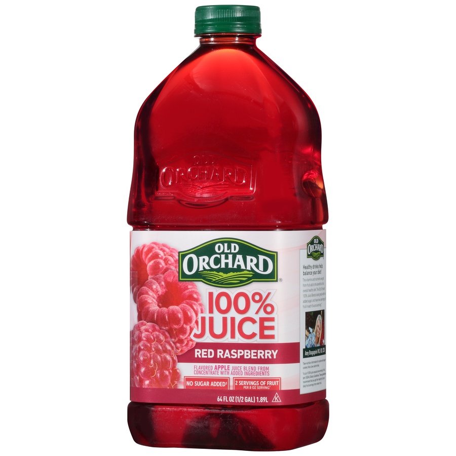 slide 6 of 8, Old Orchard 100% Apl Red Rasp Juice - 64 fl oz, 64 fl oz