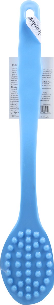 slide 7 of 8, cleanlogic Bristle Bath Brush Assorted Colors, 1 ct