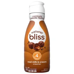 natural bliss Chocolate Caramel Truffle Flavored Coffee Creamer, Gluten Free Creamer