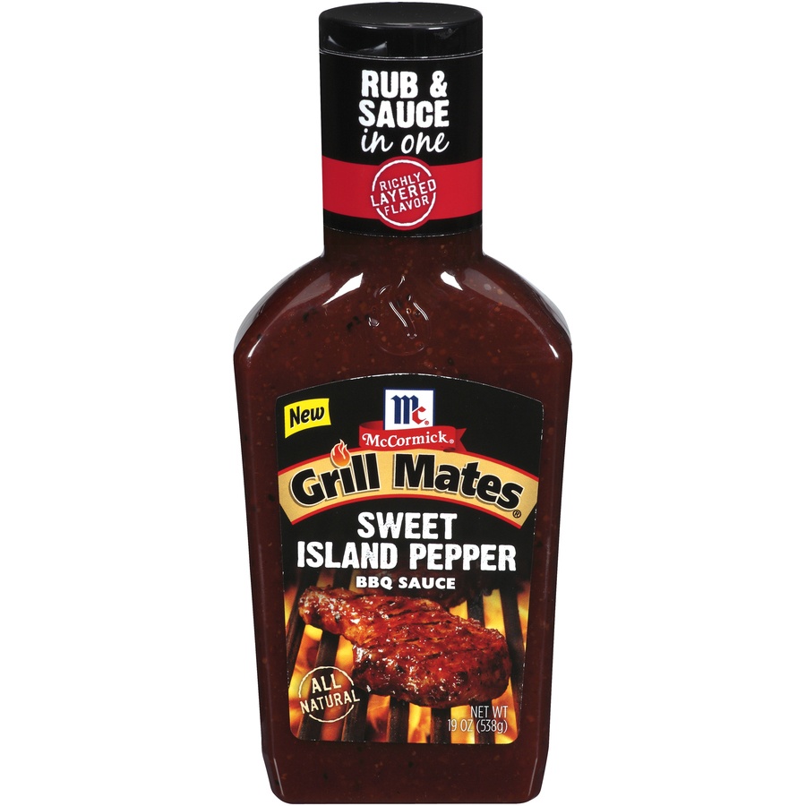 McCormick Grill Mates Sweet Island Pepper BBQ Sauce 19 oz Shipt