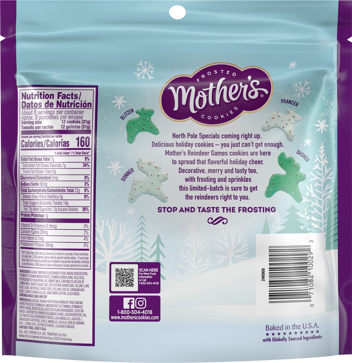 slide 3 of 11, Mother's Reindeer Games Cookies 9 oz, 9 oz