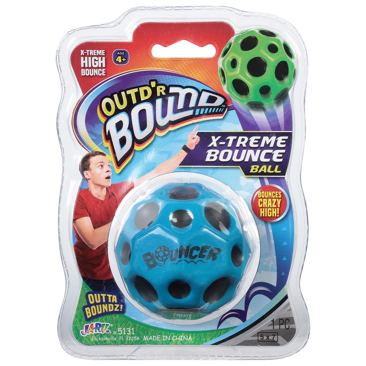 slide 11 of 12, Ja-Ru Outd'r Bound Ages 4+ X-Treme Bounce Ball 1 ea, 1 ct