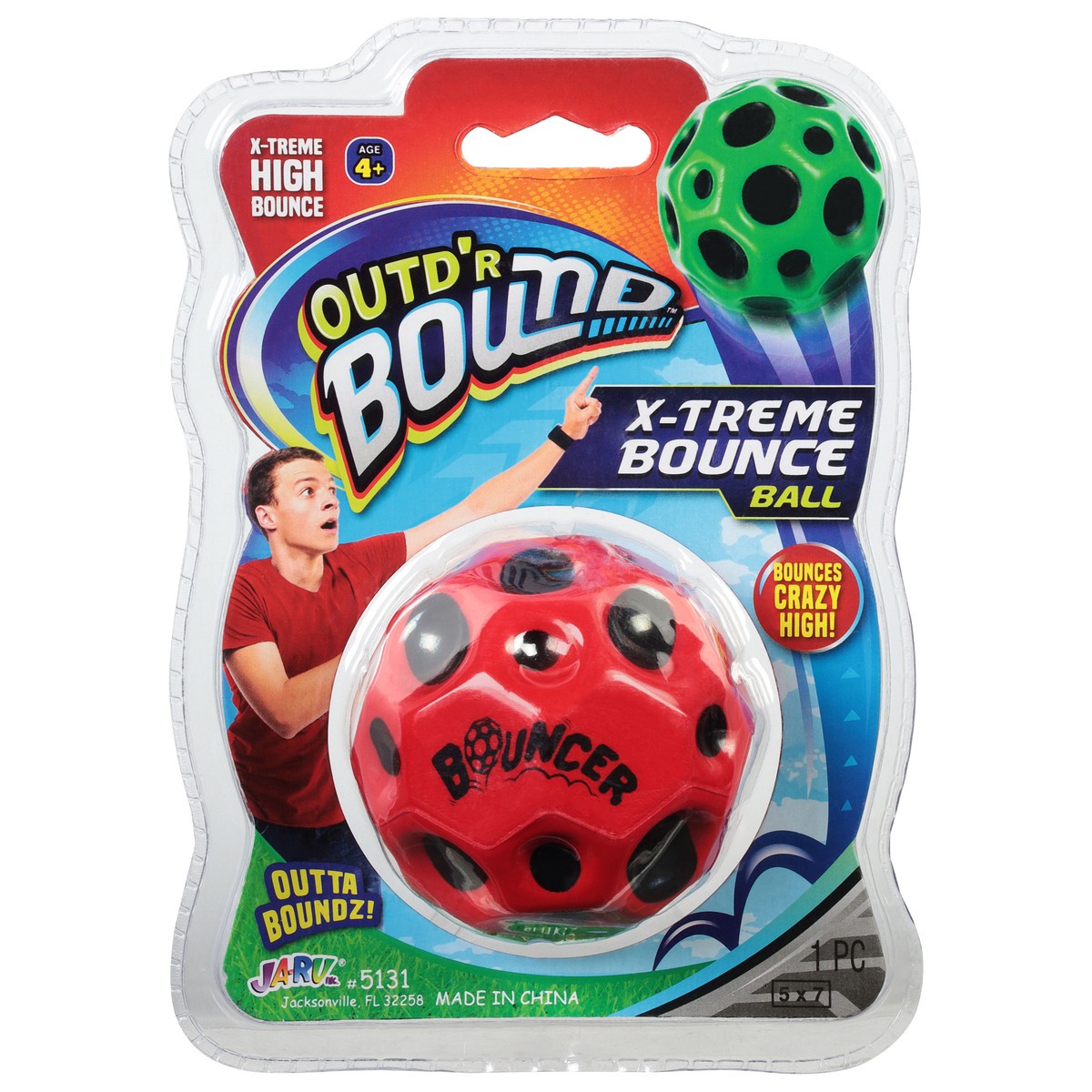 slide 1 of 12, Ja-Ru Outd'r Bound Ages 4+ X-Treme Bounce Ball 1 ea, 1 ct