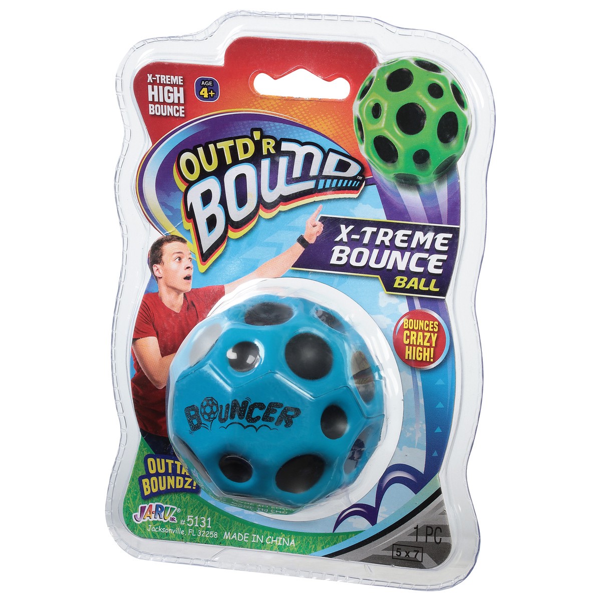 slide 5 of 12, Ja-Ru Outd'r Bound Ages 4+ X-Treme Bounce Ball 1 ea, 1 ct