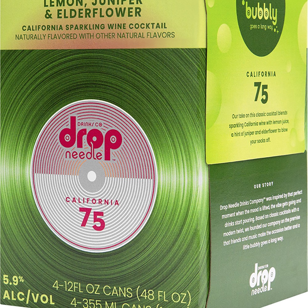 slide 1 of 1, Drop Needle Drinks Co Drop Needle California 75, 4 ct; 12 oz