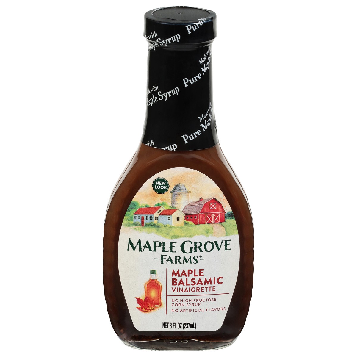 slide 1 of 2, Maple Grove Farms Maple Balsamic Vinaigrette 8 fl oz, 8 oz