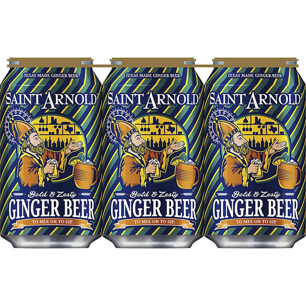 slide 1 of 1, Saint Arnold Ginger Beer Cans, 6 ct; 12 oz