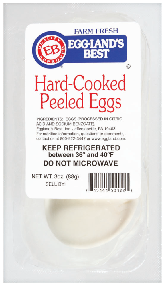 slide 1 of 1, Eggland's Best Hard-Cooked Peeled Eggs, 2 ct; 1.5 oz