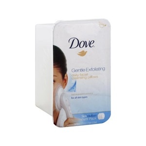 slide 1 of 1, Dove Gentle Exfoliating Daily Facial Cleansing Pillows, 14 ct