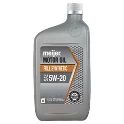 Meijer Full Synthetic 5W20 Motor Oil
