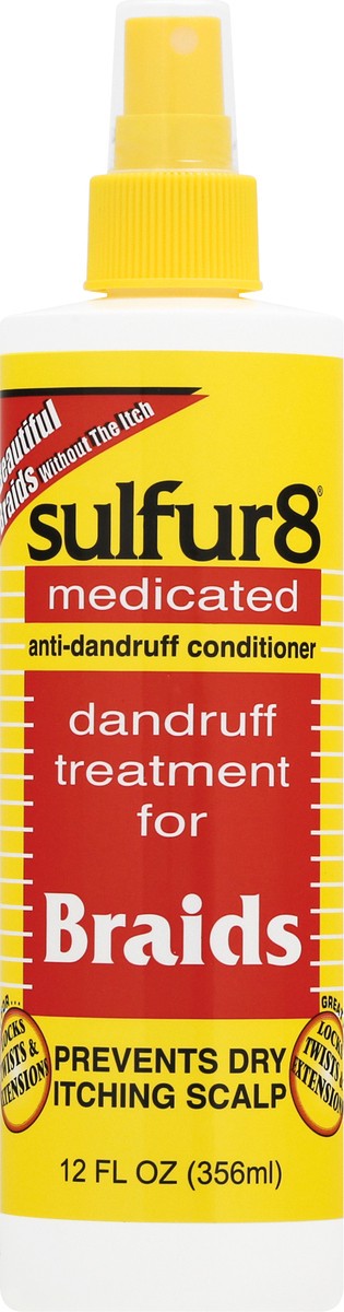 slide 2 of 9, Sulfur8 Medicated Dandruff Treatment for Braids, 8 oz