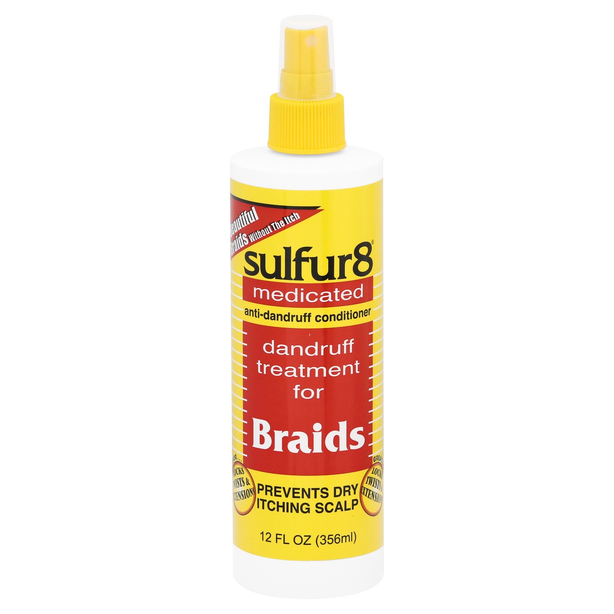 slide 1 of 9, Sulfur8 Medicated Dandruff Treatment for Braids, 8 oz