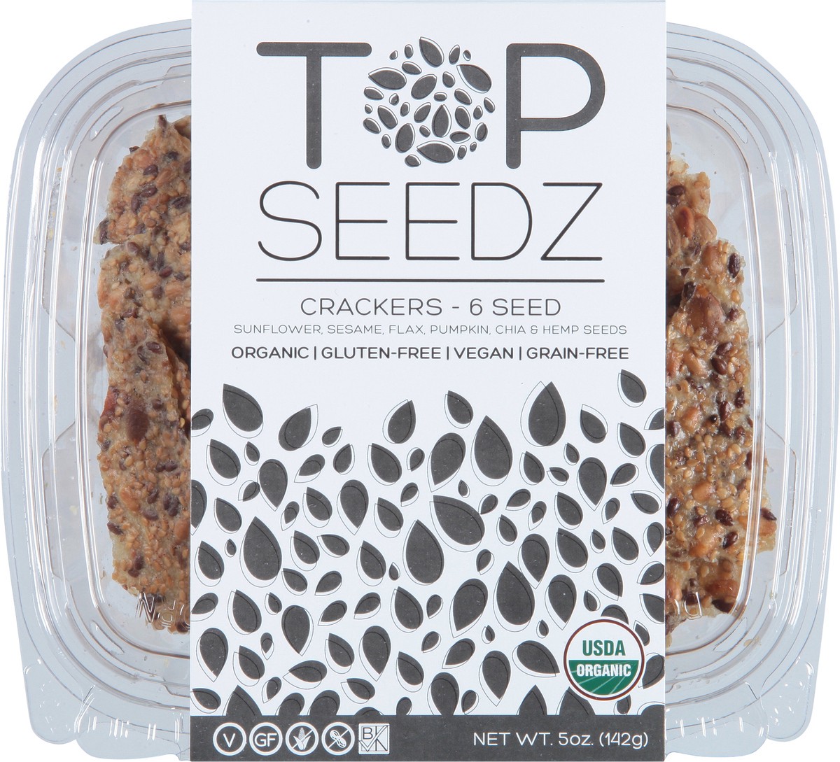 slide 6 of 14, Top Seedz 6 Seed Crackers 5 oz, 5 oz