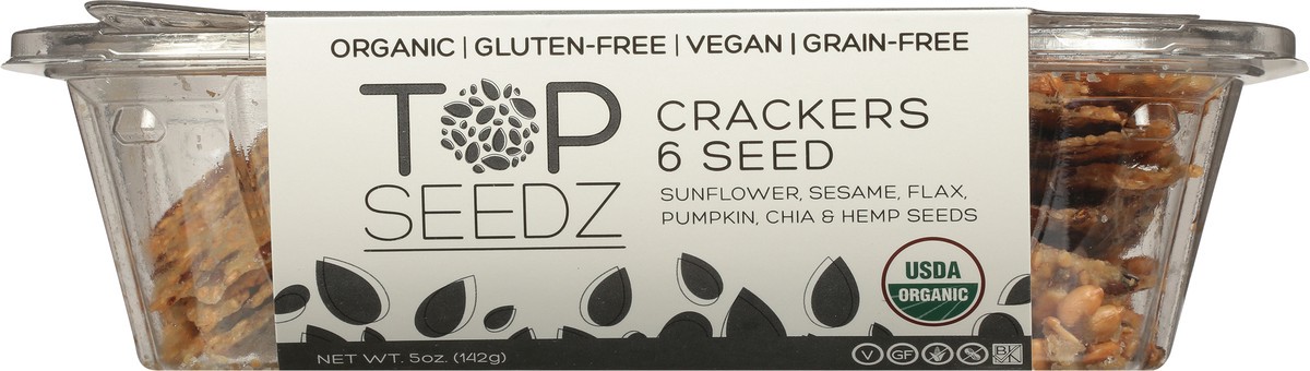 slide 13 of 14, Top Seedz 6 Seed Crackers 5 oz, 5 oz