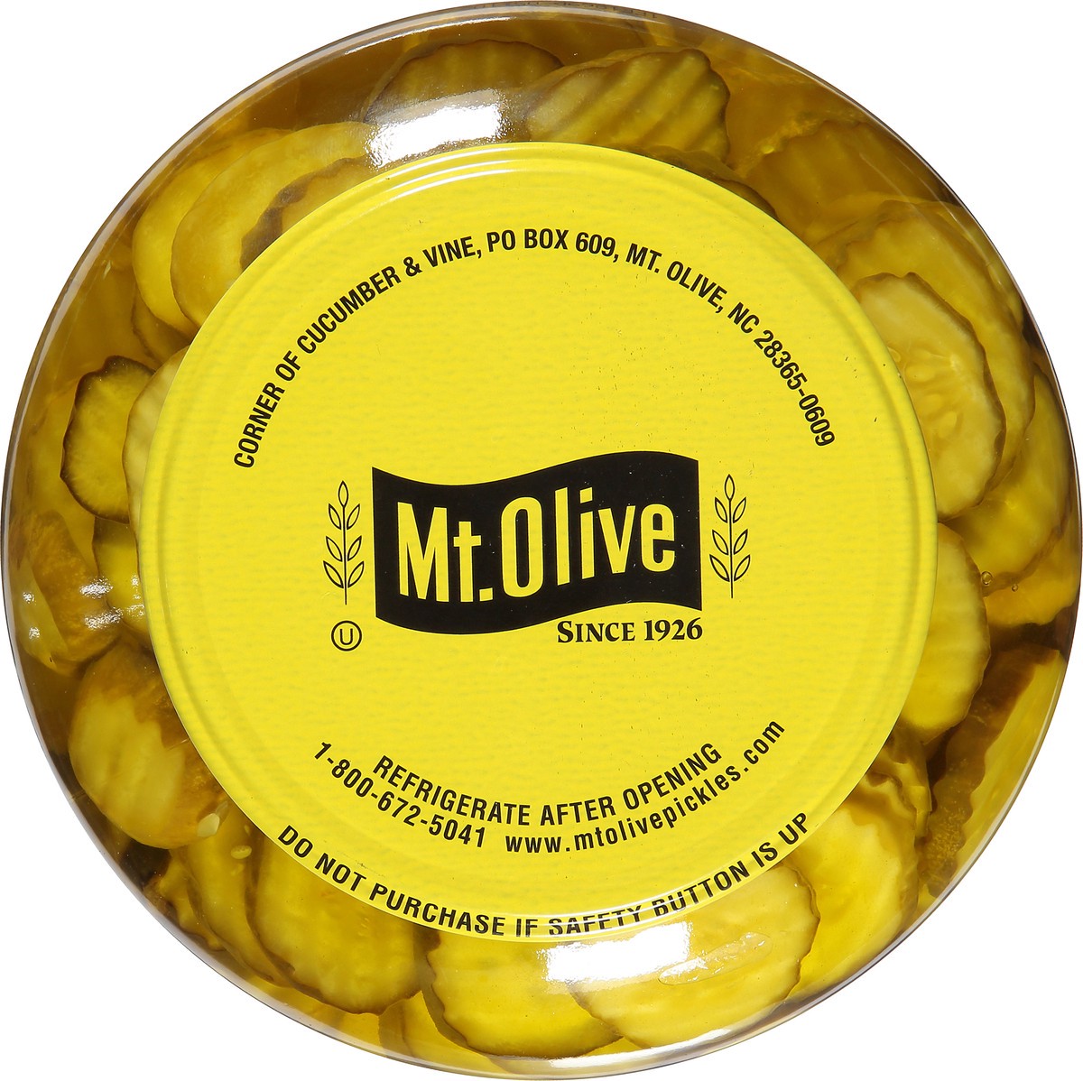 slide 8 of 8, Mt. Olive Kosher Dill Chips 128 fl. oz. Jar, 128 fl oz