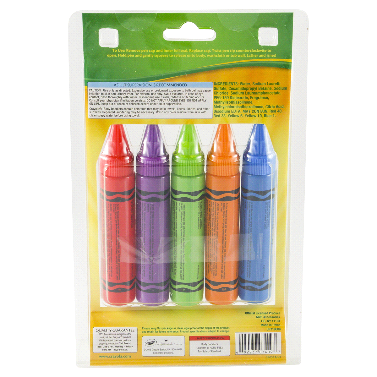 slide 2 of 2, Crayola Body Doodlers Bath Gel Pens, 5 oz